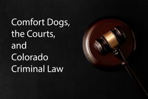 Comfort Dogs, the Courts, and Colorado Criminal Law